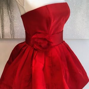 Red Mini Corset Dress.